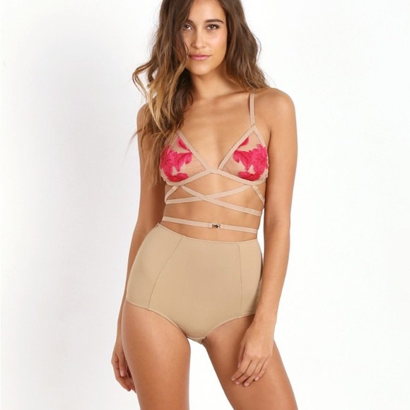 RARE! For Love And Lemons Skivvies Orchid Bralette & Panty - Picture 12 of 12